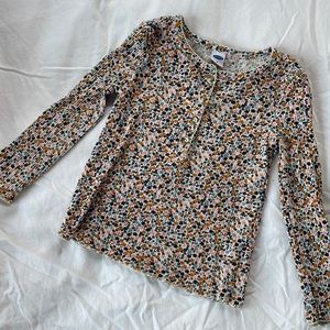 Old Navy girls floral Henley 3t